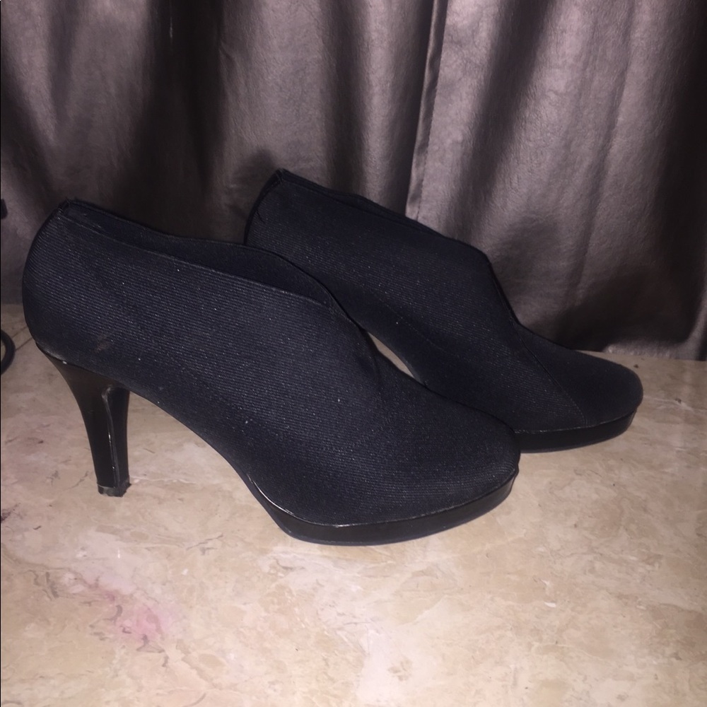 Stretch Bootie Heels